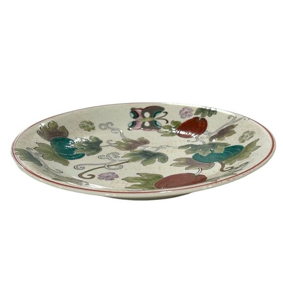 Vintage Nora Fenton Design Hand Painted Chinese Porcelain Wall Plate - Picture 3 of 7